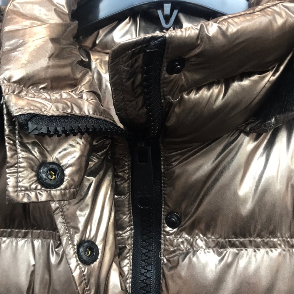 NWT,Sam Edelman,Fur Trim Puffer Jacket,copper - Picture 8 of 17